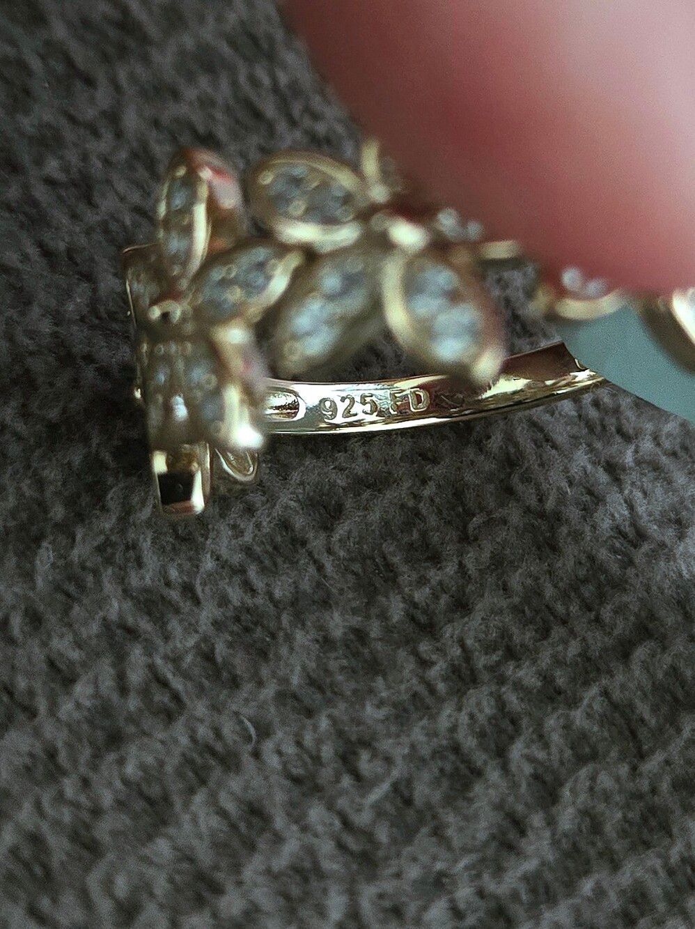 ✨️HP 2X✨️ Ava Ro🚣 Connecting Gold💛 Flowers🌼 Ring💍 - Picture 7 of 16